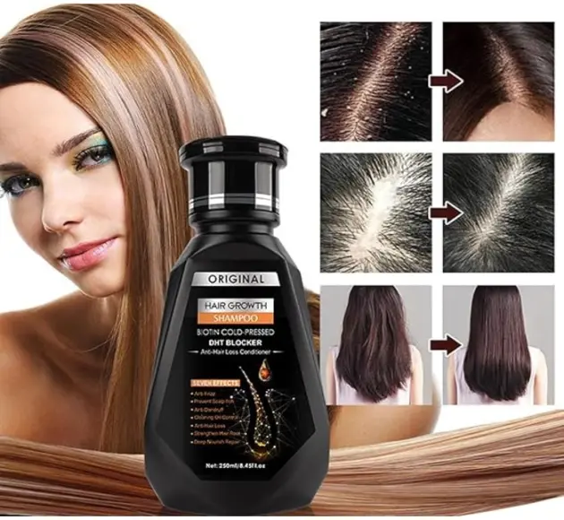 Biotin Cold Pressed DHT Blocker and Hair Growth Shampoo