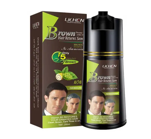 Lichen Hair Color Dark Brown Shampoo Price In Pakistan