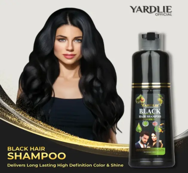 YardlIe Professional Black Hair Shampoo Natural Black